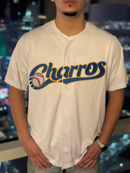 CHARROS DE JALISCO JERSEY - WHITE/BLUE