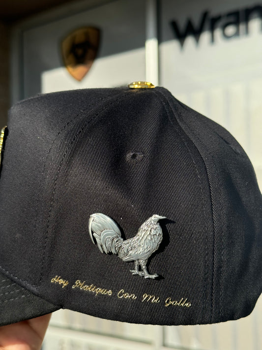 Silver Gallo Cap Pin