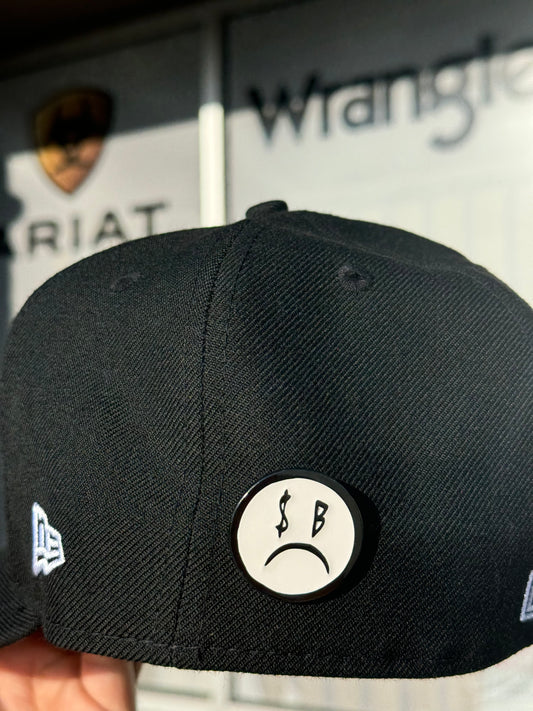 Sad Face Cap Pin