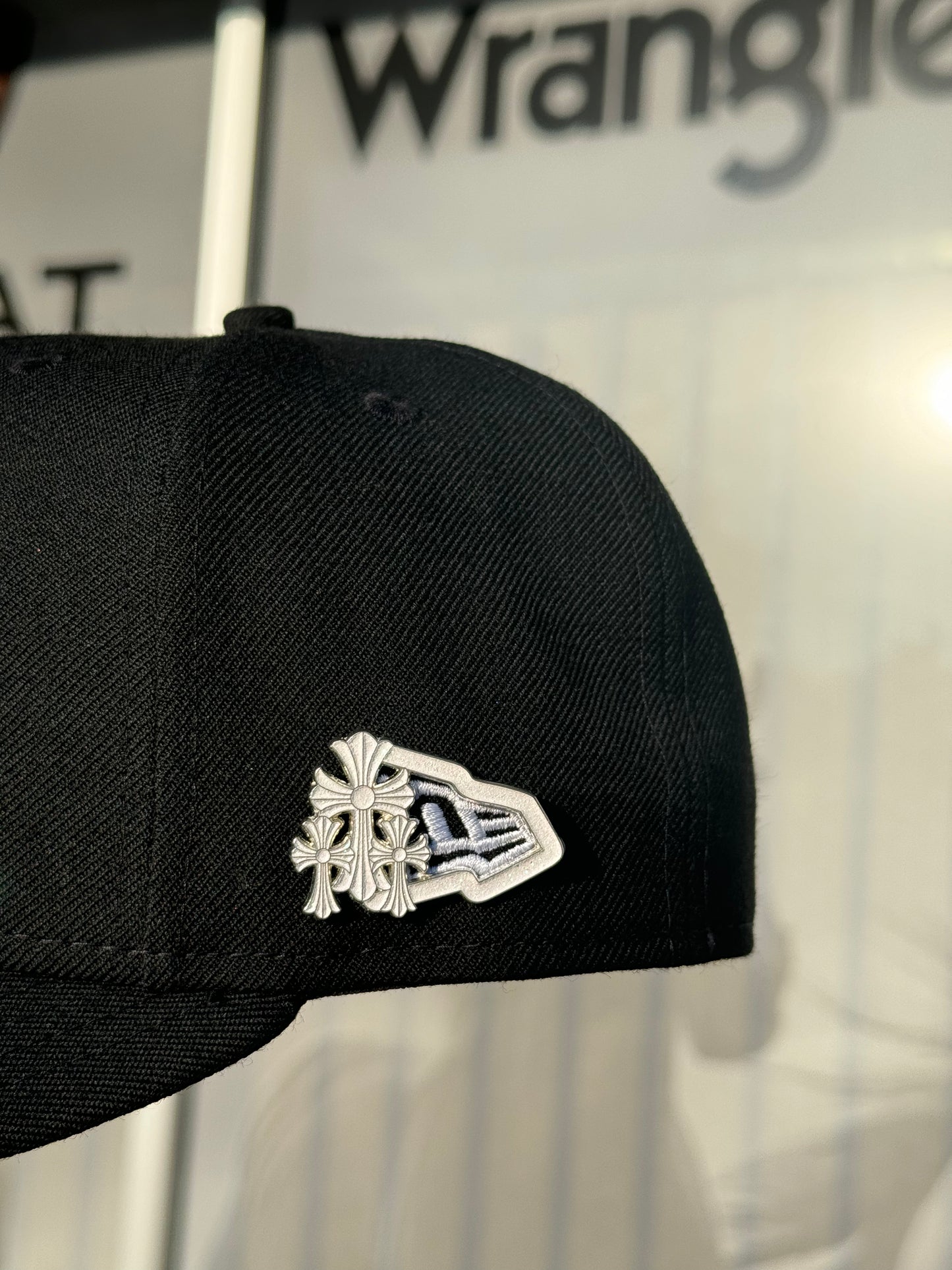 Heart Crosses Cap Pin