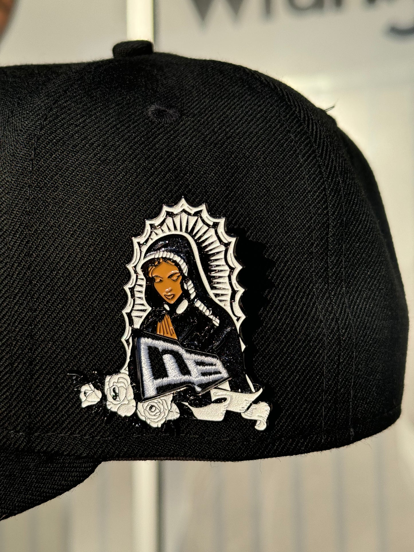 Virgen Guadalupe (Black) Cap Pin