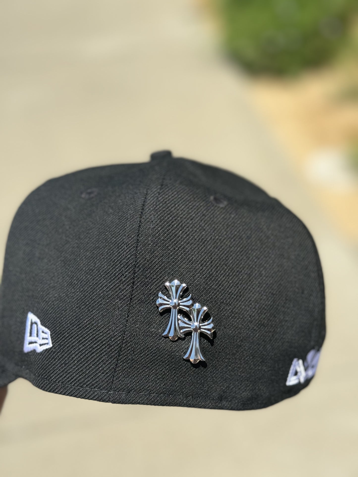 Chrome Crosses Cap Pin