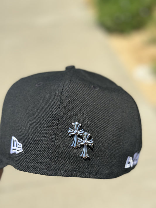 Chrome Crosses Cap Pin