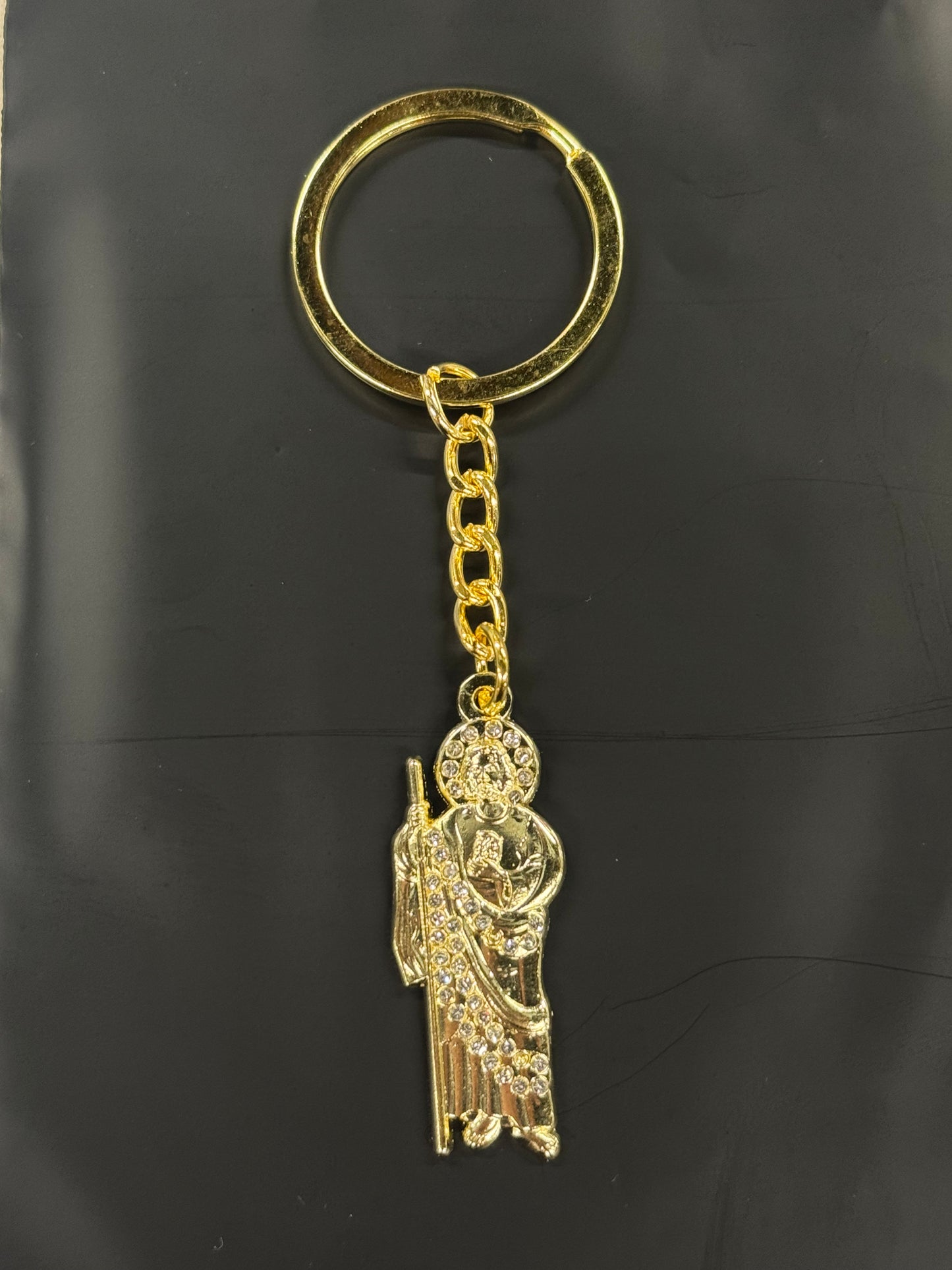 SAN JUDAS GOLD KEYCHAIN