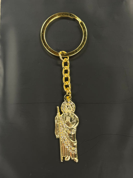 SAN JUDAS GOLD KEYCHAIN
